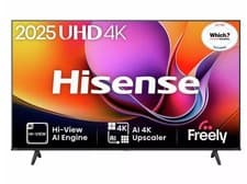 Image of Hisense 43 Inch TV Smart 4K Ultra HD HDR LED Freely TV Black 43A6QTUK