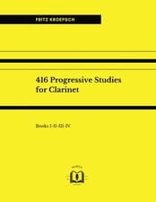 Image of 416 Progressive Studies for Clarinet Books I-II-III-IV