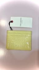 Image of Ted Baker Yellow Card Holder Purse Summer Spring BNWT £30 Gift