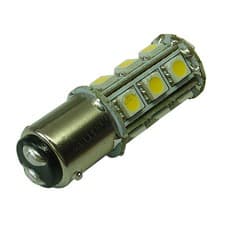Image of BA15D 18SMD 12v 24v (10-30v) DC 3.6W Warm White LED Bulb Caravan Boat 2011