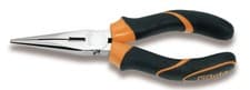Image of Beta 011660036 160mm Extra Long Needle Knurled Nose Pliers Bi-Material Handles