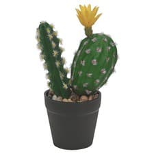 Image of Artificial Potted Cactus 25cm Fake Faux Succulent Plant Home Desk Office Decor