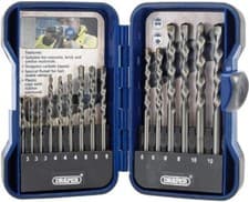 Image of Professional Draper Masonry Drill Bit Set 15 Piece Kit Heavy Duty Masonary Bits