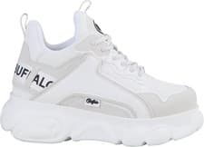 Image of Buffalo Corin Hi Womens Trainers Sneakers Shoes 5 - 8 White Ladies  Lace Up