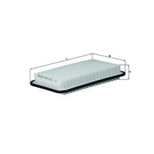 Image of MAHLE Air Filter LX2901 LX 2901 fits OPEL SUZUKI VAUXHALL