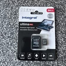 Image of Integral Ultima Pro 64GB MicroSD SDXC Card V10, A1