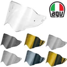 Image of AGV AX9 Dual 1 Motorcycle Helmet Visor Pinlock Ready Replacement Clear Smoke