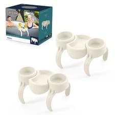 Image of Lay-Z-Spa 60306 Hot Tub Drinks Holder and Snack Tray, Inflatable Spa Accessory,