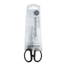 Image of KORBOND Black 4" Small Needlework Scissors Precision Cutting Arts Crafts 110359