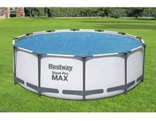 Image of Bestway Solar Pool Cover for Fast Set Steel Pro Paddling Swimming Pool -12ft