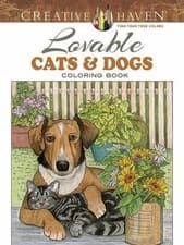 Image of Creative Haven Lovable Cats and Dogs Coloring Book by Ruth Soffer