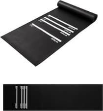 Image of Dart Board Mat 300cm x 62cm Non-Slip Rubber Carpet for Floor/ Black