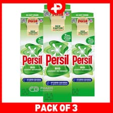 Image of Persil Bio Liquid Laundry Detergent Tough Stain Removal 35w 945ml Pack of 3