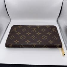 Image of Authentic Louis Vuitton Monogram M60017 Zippy Wallet Round Purse - Brown