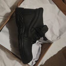 Image of Warrior S1P black leather steel toe-cap/midsole safety work boot