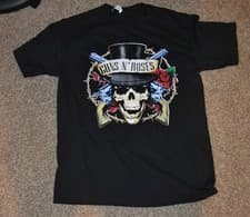 Image of Gun N Roses Shirt woman's Black Not In This Life Time Tour 2016 sz M