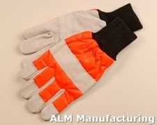 Image of Leather Chainsaw Protection Gloves ALM CH015 Size 10 - Large BNIB