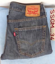 Image of LEVIS 527 Slim Bootcut Jeans Mens W32xL30 Dark Wash Blue Denim 100% Cotton 05527