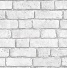 Image of NEW LUXURY MURIVA BLUFF BRICK WALL EFFECT RED WHITE EMBOSSED VINYL 10M WALLPAPER