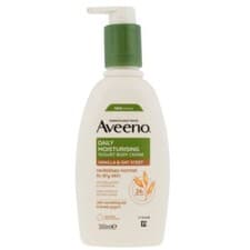 Image of Aveeno Daily Moisturising Yogurt Body Cream, Vanilla, 300m Vanilla & Oat Scent