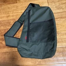 Image of Vtg Hugo Boss Backpack Single Strap Mono-Strap Crossbody Olive Military Green