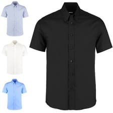 Image of Mens Short Sleeve Oxford Formal Shirt Size S to 3XL - BUSNIESS & CASUAL SHIRT