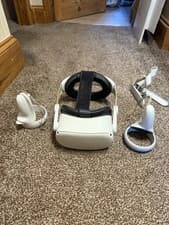 Image of Meta Quest 2 128GB Virtual Reality Gaming Accessory Bundle VR Headset