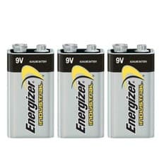 Image of 3x Energizer 6LR61 Industrial 9 Volt Batteries Long-lasting Alkaline Battery