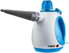 Image of Handheld Steam Cleaner Tower T134000 THS10 Corded in White/Blue