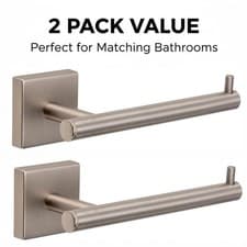Image of 2x Croydex Toilet Roll Holder Wall Mount No Drill Easy Bathroom Dispenser