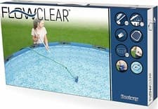 Image of SWIMMING POOL MAINTENANCE 80" BESTWAY CLEANER KIT HAND HELD WATER VACUUM SKIMMER
