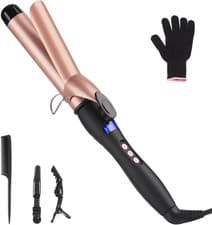 Image of Curling Wand 32MM Curling Tongs with Cilp Large Barrel Curling Iron Adjustable T