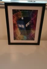 Image of Doctor who Framed A4 Tardis Print in a 14" x11" brand new frame