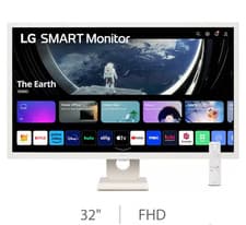 Image of LG 32 Inch Full HD 60Hz IPS Smart Monitor, 32SR50F-W - 5725-1-AK