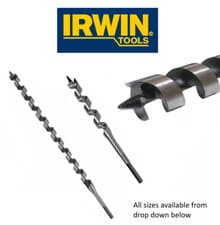 Image of Irwin Premium Long & Standard Series Wood Auger Drill Bits, All Sizes Available