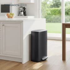 Image of [SALE] SONGMICS Kitchen Bin, 13 Gallon (50 L) Rubbish Bin Black