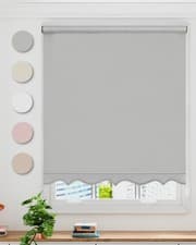 Image of Scalloped Roller Blind - Child Safe Blind with Adjustable Cord