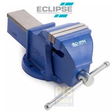 Image of Eclipse EMV3 4in 100mm mechanics bench vice for engineers workshop garage