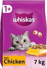 Image of WHISKAS Adult Dry Cat Food 7kg with Chicken
