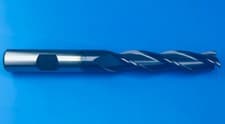 Image of 14mm HSS-Co8 TiAlN Europa 3 Flute Long End Mill with Flatted Shank
