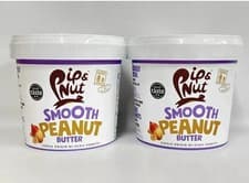 Image of 2 X 1kg Pip & Nut smooth Peanut Butter BBE 06-26 RRP £16.99 Sale price £11.99