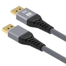 Image of 2M Display Port Cable 8K DP to DP Cable DisplayPort 1.4 Male to Male Cord UK