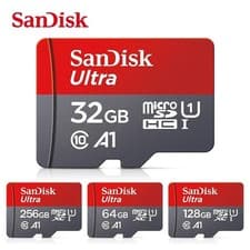 Image of SanDisk Ultra Micro SD 32GB 64GB 128GB 256GB C10 SDHC SDXC Memory Card &Adapter