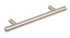 Image of T Bar Handles stainless steel effect, brushed