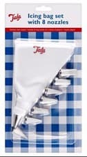 Image of Tala Icing Bag Set With 8 Stainless Steel Nozzles 30cm / 12"