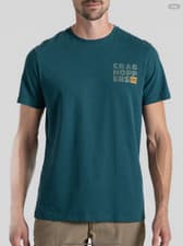 Image of Craghoppers Mens Lucent Short Sleeve T Shirt - Deep Ocean Green - medium RRP £35