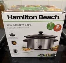 Image of Hamilton Beach The Comfort Cook 3.5L Slow Cooker – Silver