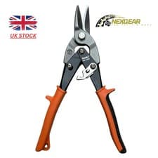 Image of ASAKI AK-0335 AVIATION TIN SNIPS SHEET METAL CUTTERS CUTTING SHEARS STRAIGHT CUT