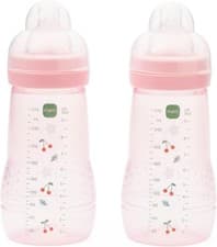 Image of MAM Easy Active Bottles | 2 Pack (2 x 270ml) | Medium Flow MAM Teats Size 2