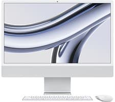 Image of Apple iMac 24" M3 16GB 10-Core GPU 4 Ports Silver Applecare Warranty 2027! - N13
